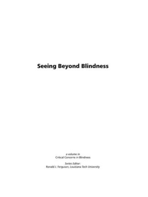 cover image of Seeing Beyond Blindness